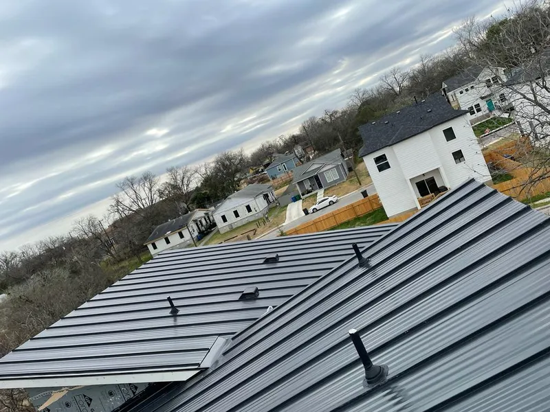 Standing seam metal roof panels with vents for Skylight Repair in Kingstowne
